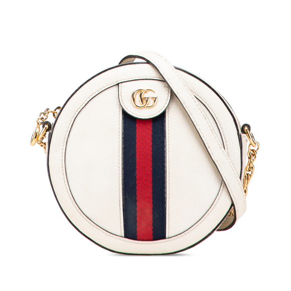 Pre-Loved Gucci Mini Leather Ophidia Round Crossbody - Picture 1 of 11